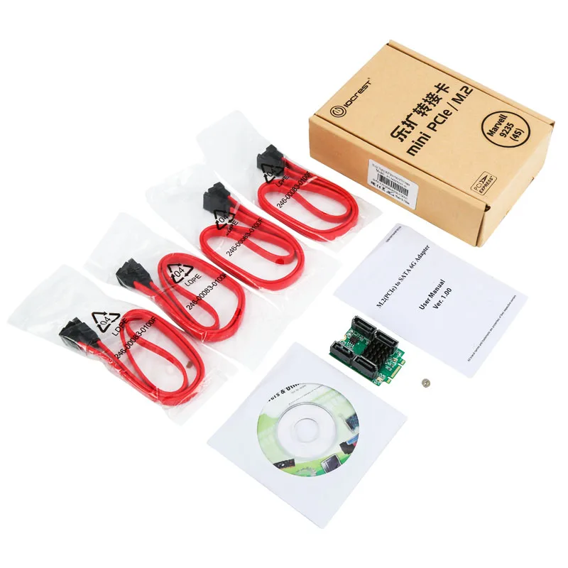 QINDIAN добавить на картах M2 к SATA M.2 к SATA картам M.2 SATA адаптер/контроллер/концентратор SSD SATA3 расширительный порт мультипликатор M.2 B+ M ключ