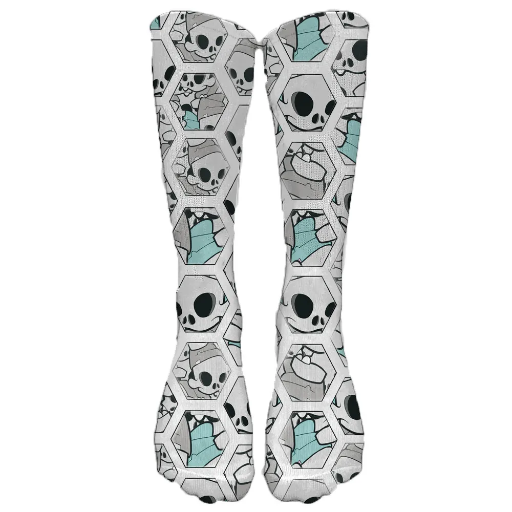 Осенние женские носки с объемным принтом черепа, носки милые забавные для женщин и девочек, Новинка Harajuku, теплые носки для скейтборда, Calcetines Mujer