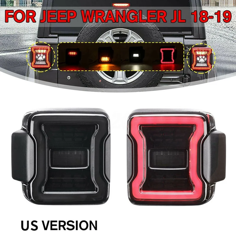 Светодиодный задний Обратный DRL тормозной фонарь светильник для Jeep Wrangler JL
