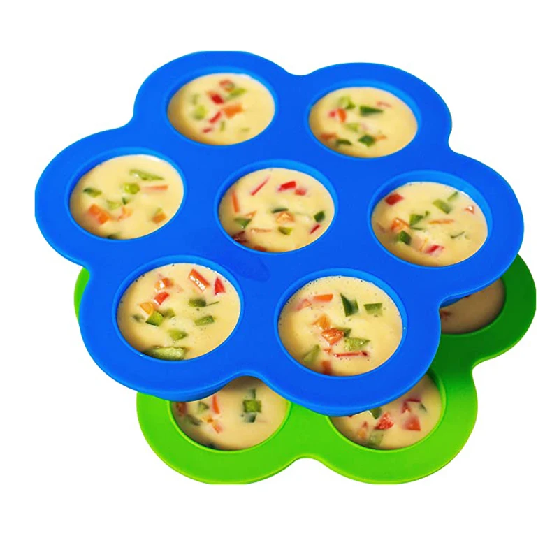 7 Holes Reusable Silicone Baby Food Freezer Tray Crisper Egg Bite Mold BPA  Free Storage Baby Food Storage Containers With Lid - AliExpress