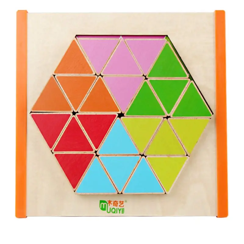 Детские Настольные игры деревянные шестиугольные головоломки раннего образования обучающие средства головоломки