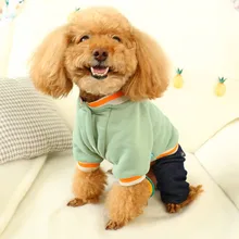 Осенняя одежда с принтом животных пальто платье с бантом одежда маленькая футболка для собаки чихуахуа костюм для щенка кота Тедди# G7