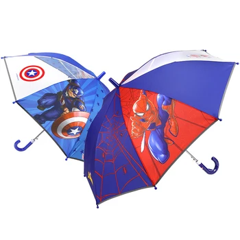 

Kids umbrella Anti-pinch Safety reflective strip Spiderman Captain America Children Mickey Minnie umbrella kids Sun umbrella