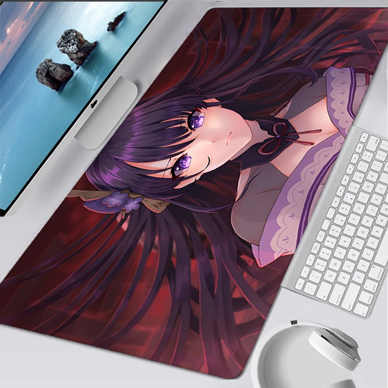Genshin Impact Mouse Pad Anime Gaming Accessories Keyboard Gabinete PC Gamer Computer Desk Mat Laptop Varmilo LOL DIY Mousepad