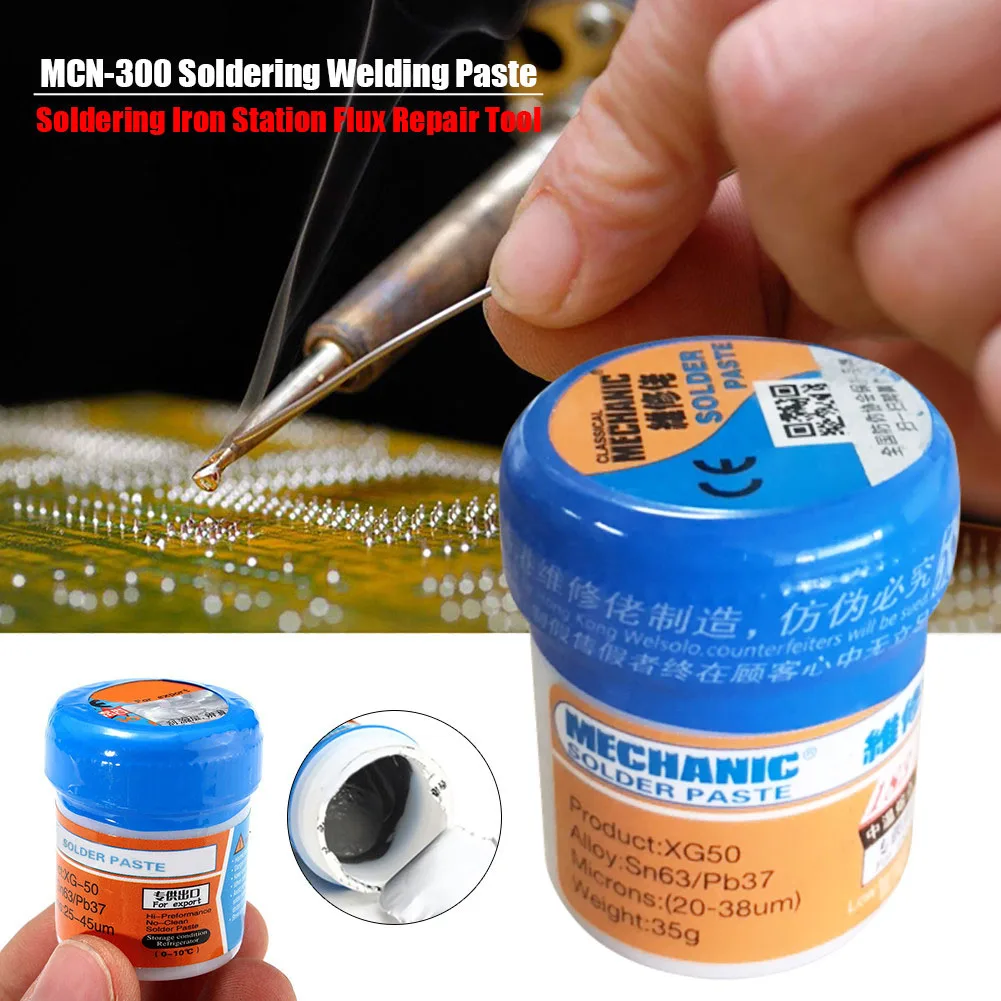 Soldering Paste Flux XG80 XG50 XG30 Solder Tin Sn63Pb67 For Hakko 936 TS100 Iron Circuit Board SMT SMD Repair Method | Инструменты