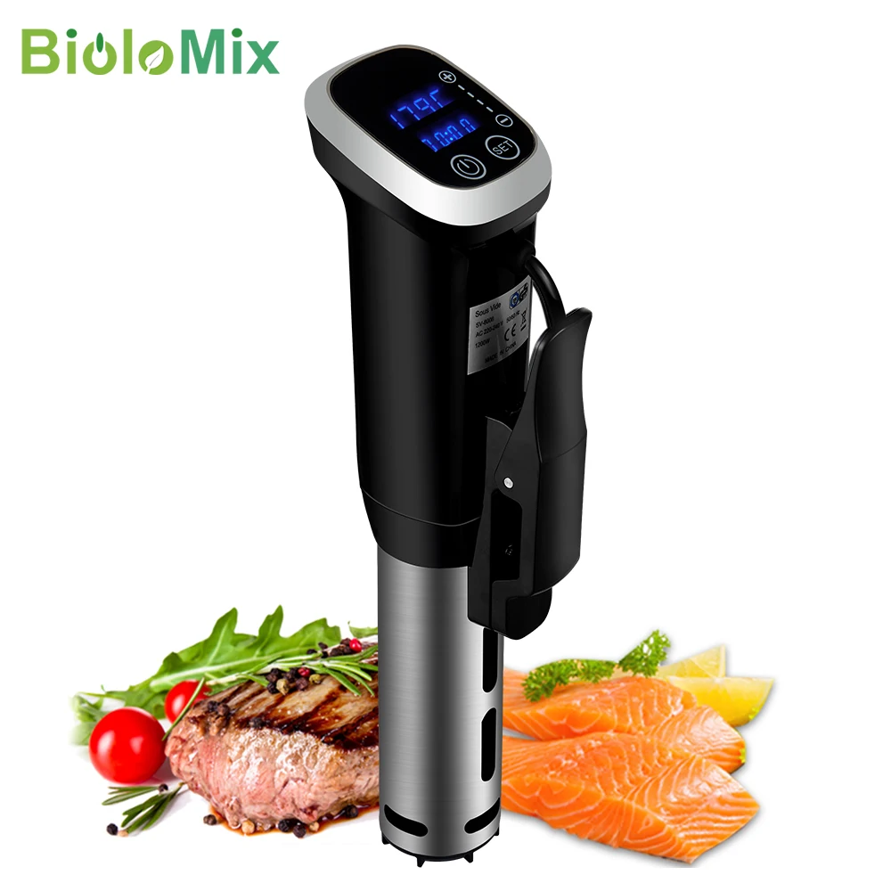 BioloMix 2nd Generation IPX7 Waterproof Vacuum Sous Vide Cooker Immersion Circulator Accurate Cooking With LED Digital Display