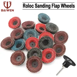 Disque à lamelles à changement rapide de 2 pouces Roloc Roll Lock meulage roues de ponçage meuleuse d'angle roue de ponçage pour support en métal 1/4 pouce 