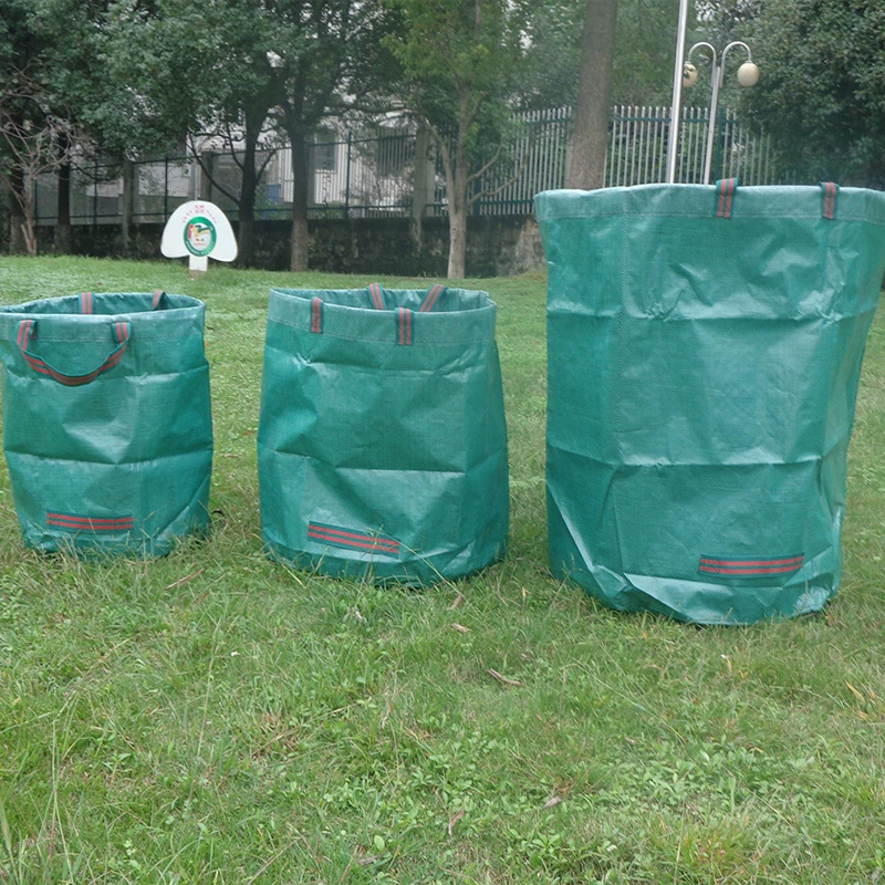 Large Capacity Garden Bag Garden Waste Bag Garden Waste Woven Rubbish Bags  Leaf Sack Foldable Trash Can Trash Containers - AliExpress