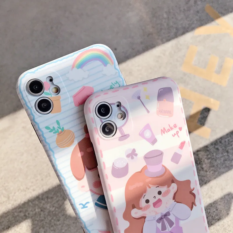 

TPU Material Phone Cover Black Silicone Soft Cover Foriphone 7 7 plus 8 8 plus x xs xr xsmax 11 11pro 11 promax Back Cover