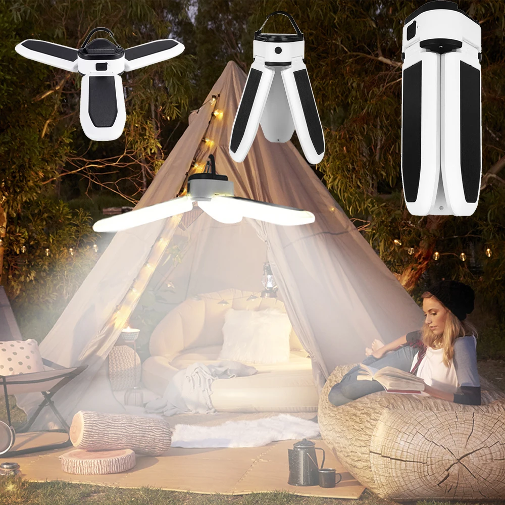 Camping Lantern Portable Light Camping Light Led Rechargeable workshop Lamp Emergency Camp Equipment Bulb Powerful Solar or Usb