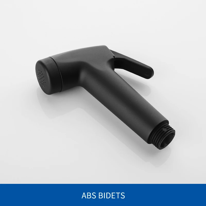 Черный ручной Sparayer Биде Душ Shattaf с душевым шлангом и кронштейном для ванной комнаты - Цвет: Bidet Only