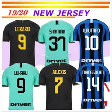 19 20 новая футболка для взрослых Inter milan майки LAUTARO ICARDI NAINGGOLAN LUKAKU ALEXIS Inter milan домашние футбольные майки