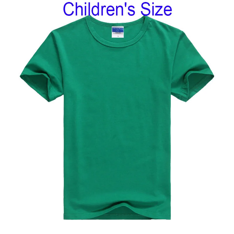 children green Лето, высокое качество, 15 цветов, S-2XL, простая футболка, Женская хлопковая эластичная Базовая футболка, Женские повседневные топы, футболка с коротким рукавом - Цвет: children green