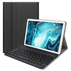 Bluetooth клавиатура кожаный чехол для huawei Mediapad M6 10,8 дюймов Подставка для планшета Съемная Беспроводная клавиатура крышка