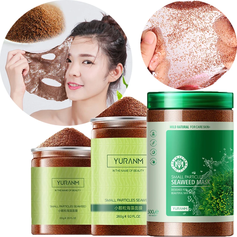 Натуральные водоросли семена водорослей маска для лица пилинг нано чистый