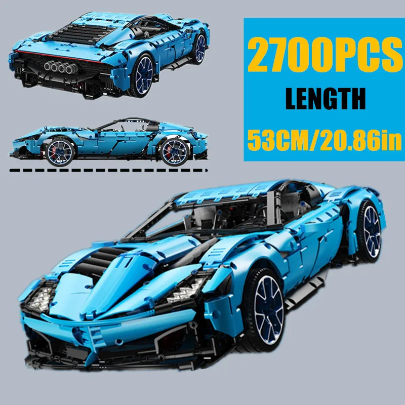 Новый технический MOC 5530 Гибридный супер гоночный приспособление для автомобиля