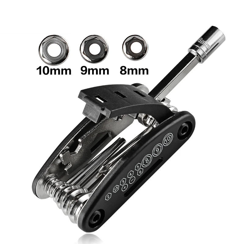 

LAMEZIA 16 In 1 Multifunction Universal Wrench Set Hex Spoke Cycling Screwdriver Bicycle Repair Tools Kit