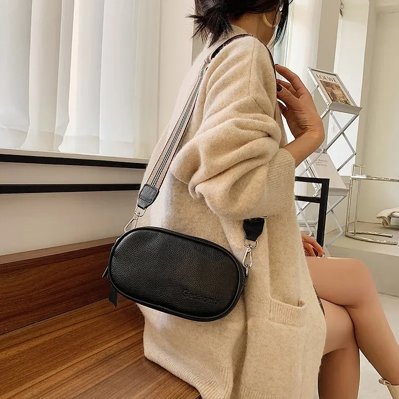 Luxury Genuine Leather Handbags New Designer Fashion Cowhide One Shoulder Handbag Diagonal Multi-Purpose Chest Bag