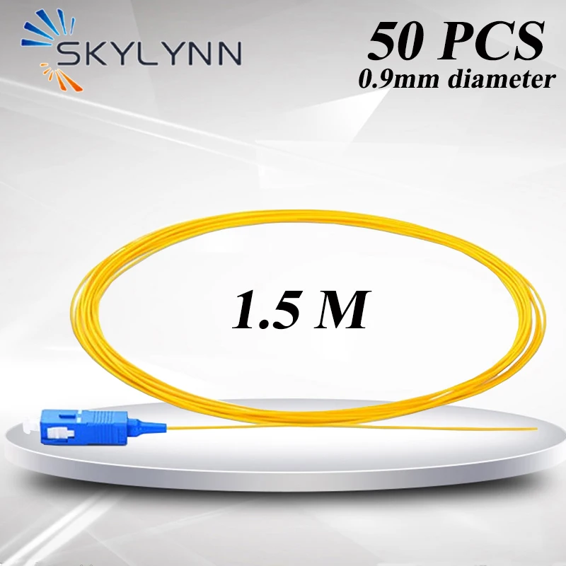 Tranças de Fibra Óptica para Emenda Pces Medidores Comprimento sc Upc 0.9mm Buffer Apertado Único Modo G652d G657a1 G657a2 50 - Bac 1.5 1 Cheap Fibra Óptica Patch Cord