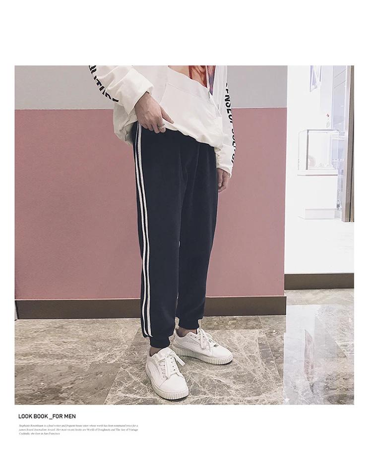 Liketkit, зимние спортивные штаны, мужские,, в полоску, золотые, бархатные, свободные, толстые, теплые, шаровары, мужские, повседневные, уличная одежда, штаны для бега
