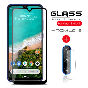 

2-in-1 protective glass for xiaomi mi a3 a 3 camera lens film screen protector on xiomi xaomi mia3 mi 3a xiaomia3 safety film