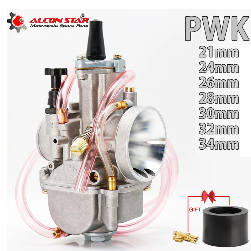 Мотоциклетный карбюратор Alconstar 21 24 26 28 30 32 34 мм 2T 4T PWK Carb Power Jet для Mikuni Koso OKO ATV Suzuki