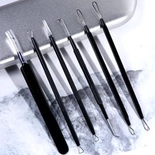 Антикислотные инструменты для кожи лица, носа из нержавеющей стали, для удаления черных точек, пылесос для удаления акне, черная точка, Удаление прыщей, набор для красоты, SAMP02-03