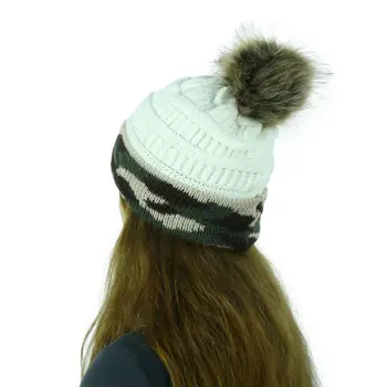

Men Women Unisex Knit Baggy Beanie Winter Hat Ski Slouchy Chic Knitted Cap Fur