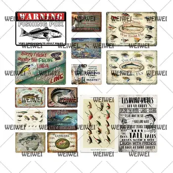 

Metal Crafts Poster Vintage Life Chart Biology Painting Art Wall Pictures for Wall Decor Prints Retro Ocean Sea Fish Animal