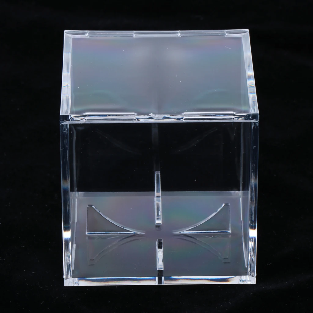 Baseball Display Case Transparent Stackable Cube Case Detachable Square Box