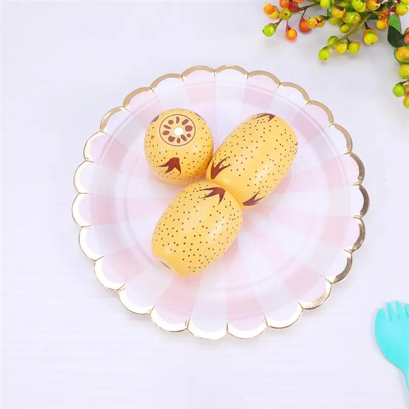 1 шт. в форме корня лотоса, игрушки для резки фруктов, овощей, кухонные игрушки в форме корня лотоса, деревянные игрушки в форме корня лотоса для детей, малышей