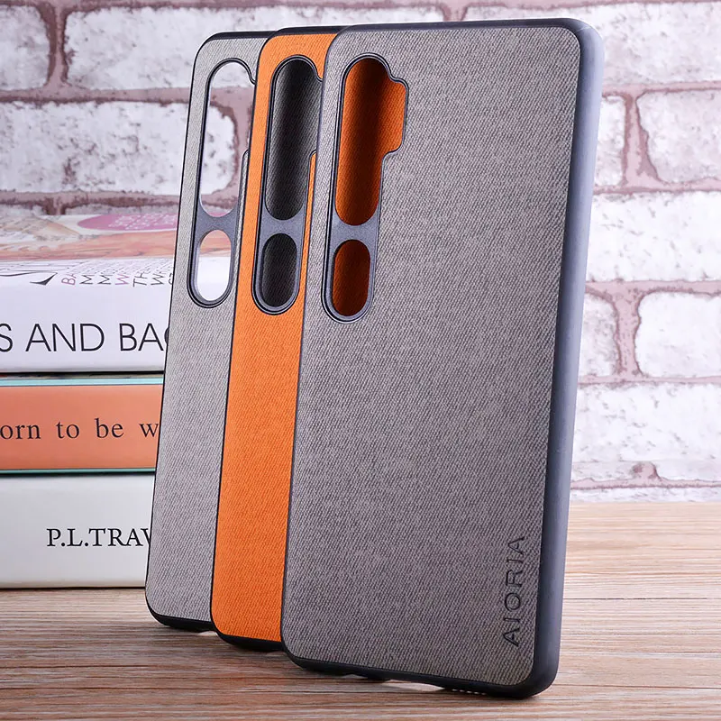 Чехол для Xiaomi Mi Note 10 pro coque роскошный текстильный кожаный мягкий ТПУ Жесткий чехол для телефона для Xiaomi Mi Note 10 pro Чехол funda