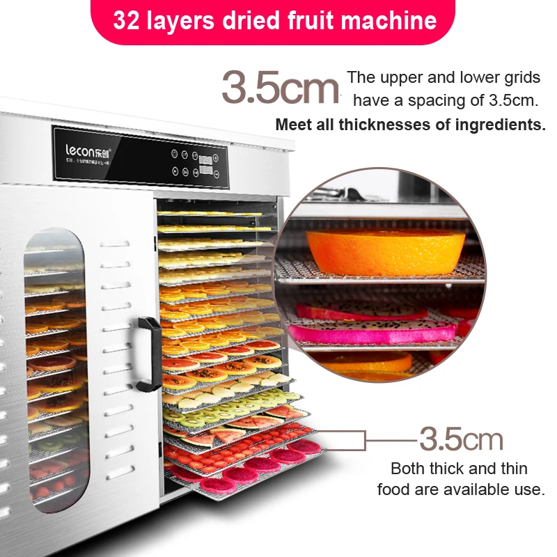 Commercial 18 Layer Dry Fruit Machine Automatic Timing Vegetable Fruit  Dehydrator Sea Food Processing Drying Machine - AliExpress