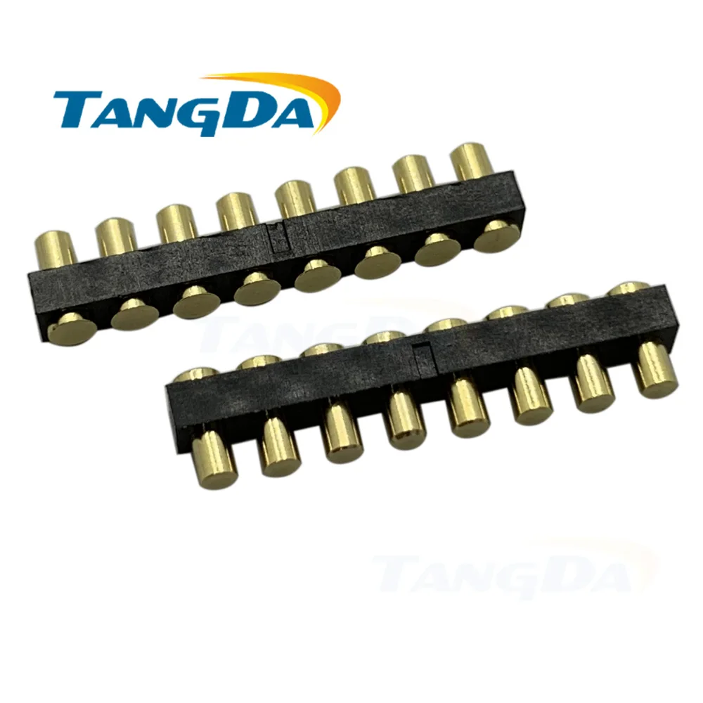 TANGDA 8pin pogo контактный разъем 8P SMD PG1.5-8P 2.54PH 4 5 мм позолоченная пластина: 1u