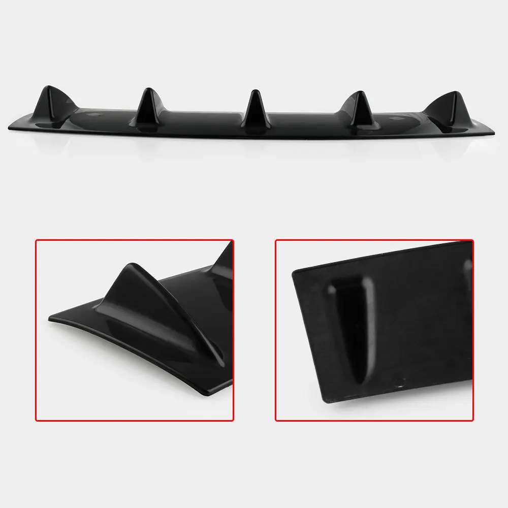 1pcs Car Rear Bumper Diffuser Chassis Spoiler Universal Fin Style Wing Lip Diffuser Car Accessories