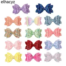 Стиль 3 уровня стерео блеск блесток Ласточка Хвост заколка-бабочка, детские заколки повязка на голову, Детские аксессуары