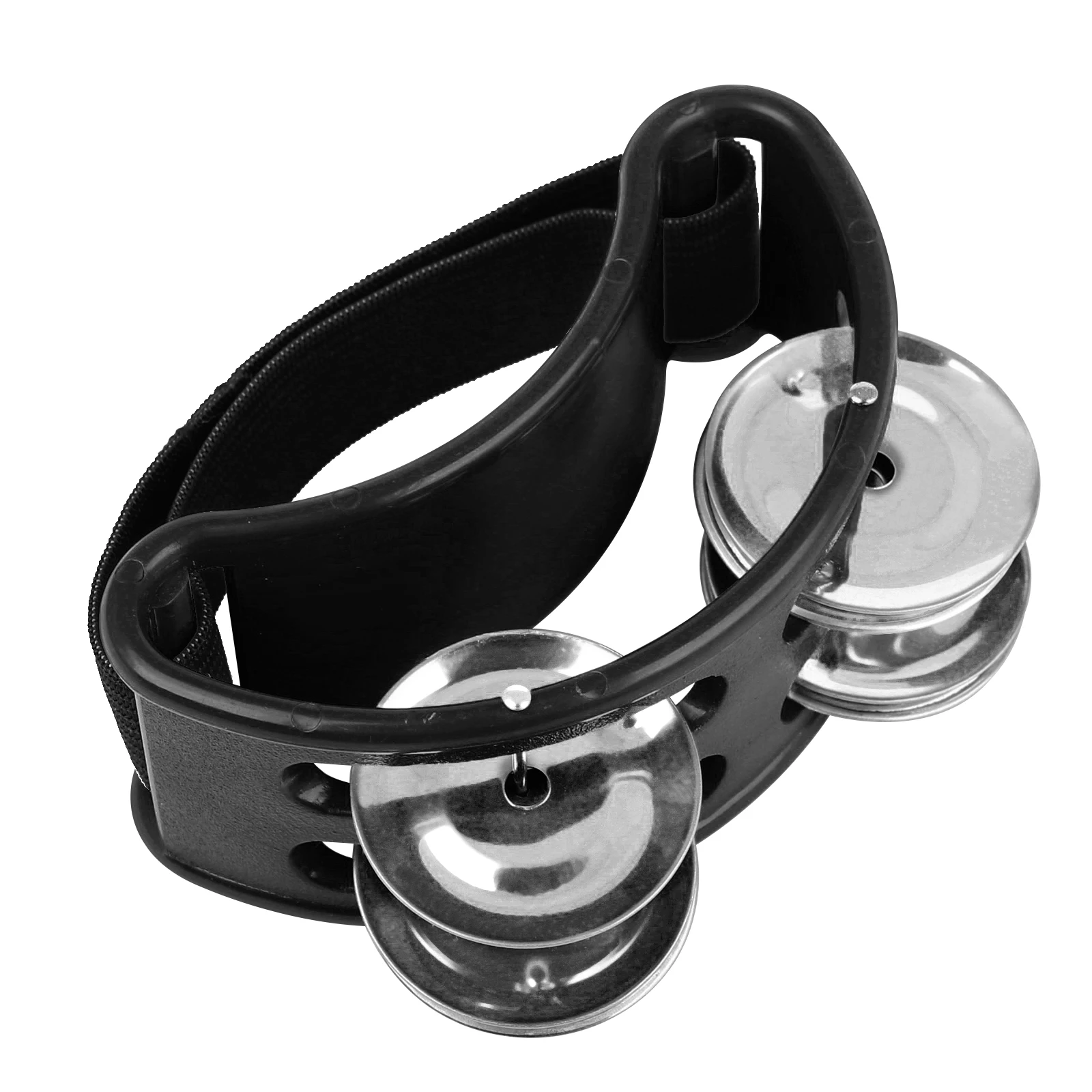 Tamburello A Pedale Per Chitarra E Batteria – Jingle Bell In Metallo Con Cinturino Elastico, Facile Da Usare E Trasportare