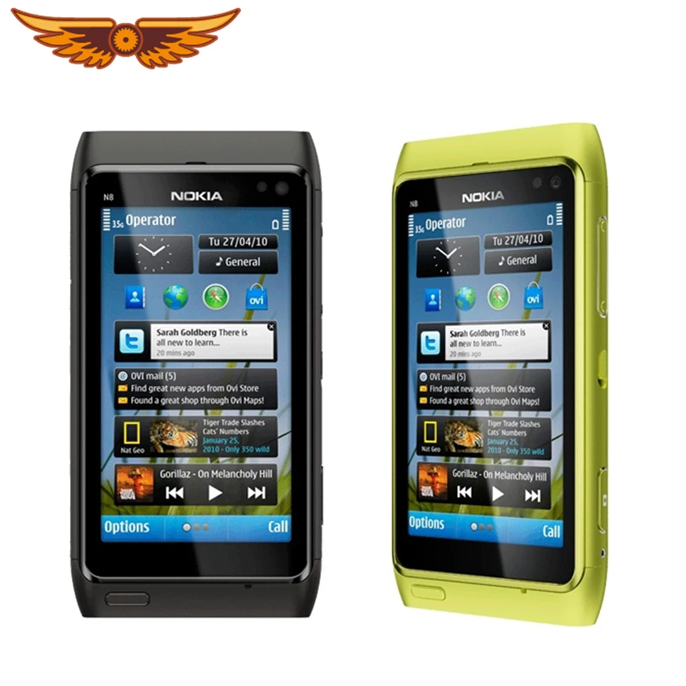 Оригинальный N8 Nokia мобильный телефон 3 5 &quotемкостный сенсорный экран Камера 12MP 3G