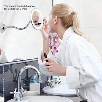 

LED Mirror Makeup Mirror With LED Light Vanity Mirror 10X Magnifying Mirror LED Miroir Grossissant Magnifying Dropshipping