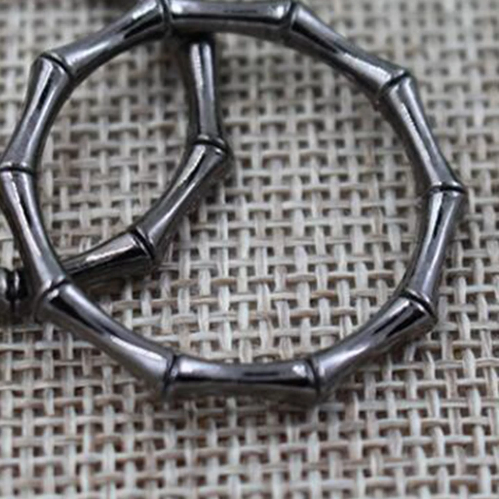 2Pcs Round Metal Replacement Top Handbags Handle Crossbody Bag Part Accessories