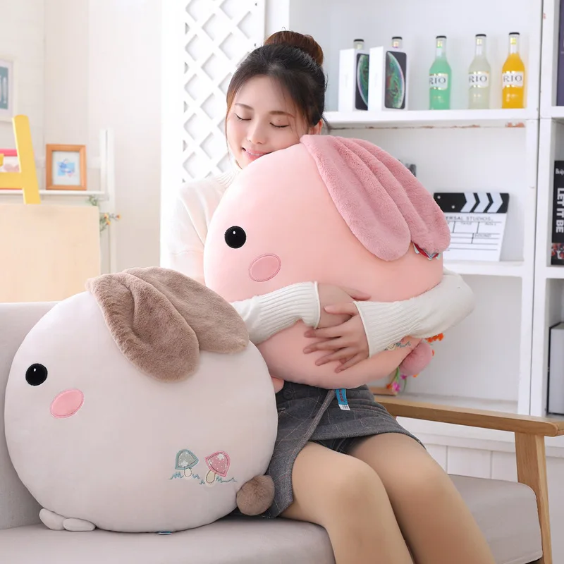 Аниме, плюшевая игрушка с кроликом Lala, милая девочка, мягкая маленькая белая кукла с кроликом на день рождения, детский подарок на Рождество XC031