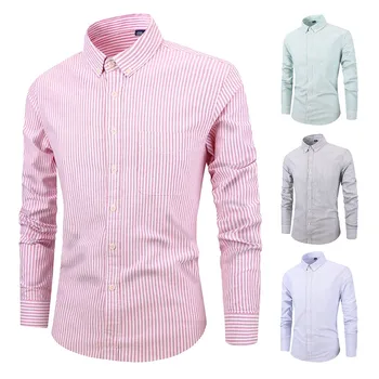 

Men Fashion Casual Long Sleeved Printed shirt Men‘s Long Sleeve Button Turndown Collar Painting Casual Top Blouse Shirts Soft