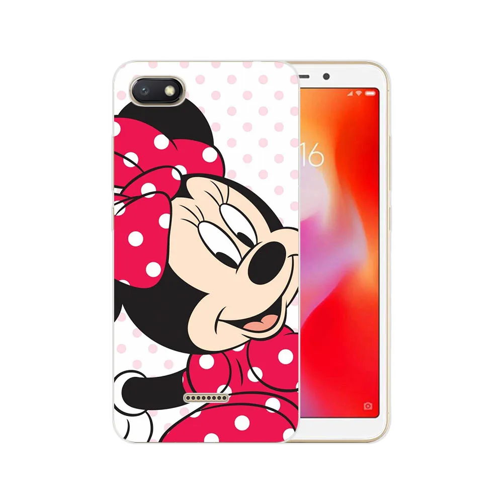Милый мягкий силиконовый чехол для телефона с рисунком Микки и Минни для XiaoMi 8 A1 A2 Lite A3 9 9SE 9T K20Pro, чехол для Redmi Note4X Note5Pro