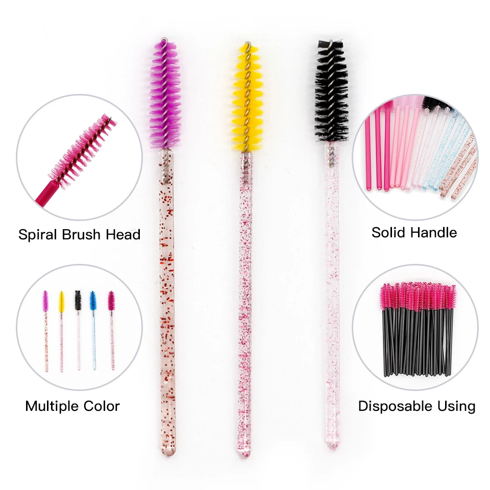 50PCS Eyelash Brushes False Eyelashes Extension Brush Disposable Mascara Wands Eyebrow Brush Applicators Makeup Lash Brush 50PCS Eyelash Brushes False Eyelashes Extension Brush Disposable Mascara Wands Eyebrow Brush Applicators Makeup Lash Brush