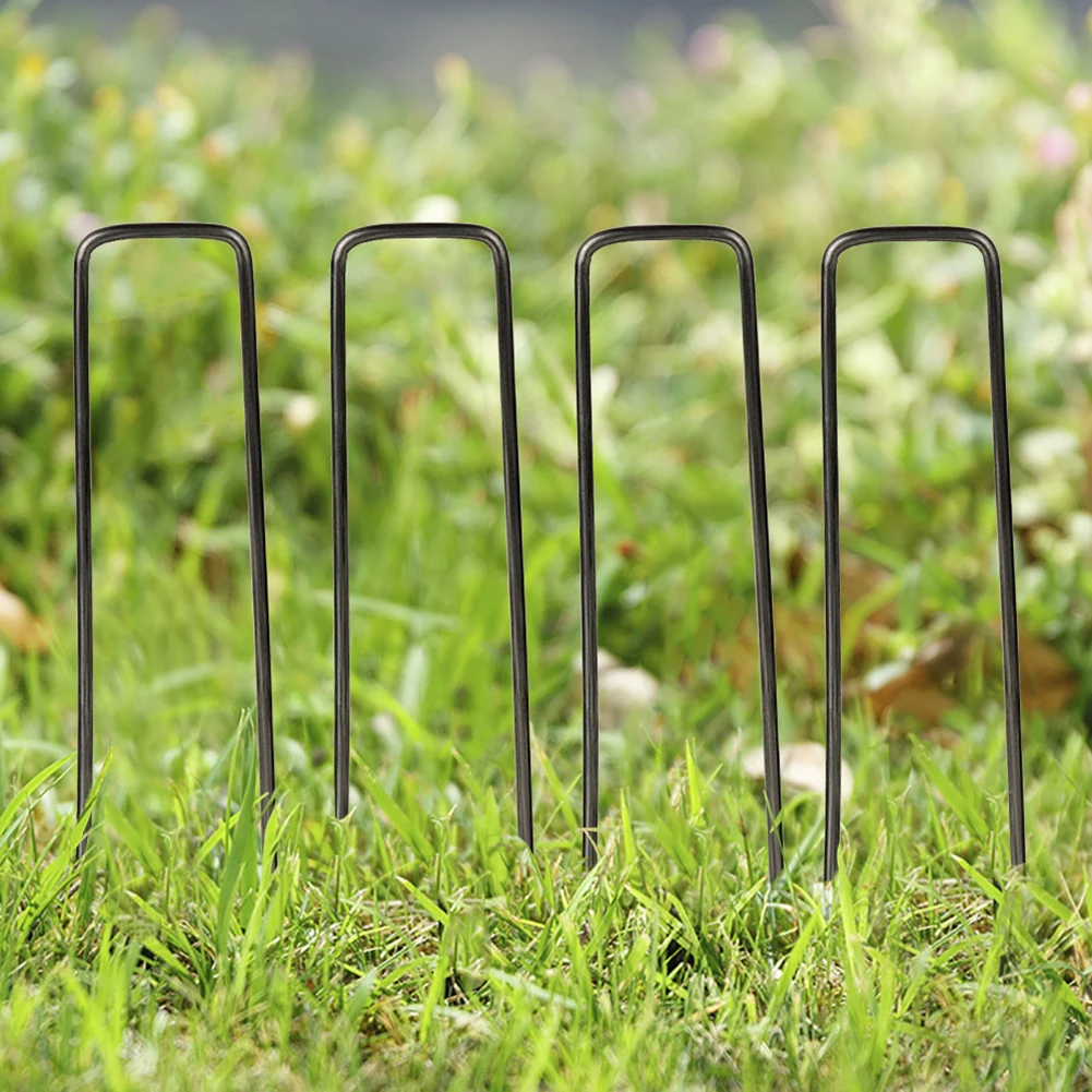 

40/75cm Plastic Garden Cover Cloth 6pcs Plant Weed Block Mulch Tree Mat Weed Barrier Mat Fixing Round Weed Barrier Garden Mat