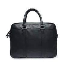 Men's Business Black Casual Bag pu leather Briefcase men's Tote bags High quality male Business large capacity