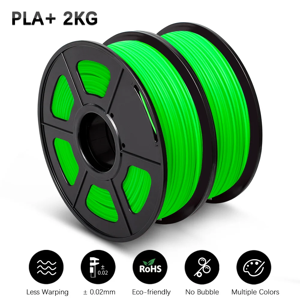 2 Rolls PLA Plus Filament Original 1.75mm Dooling Consumables Creative 3D Material For All Type 3D Printer best 3d printer filament 3D Printing Materials