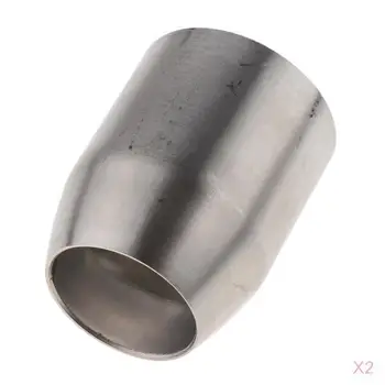 

2-Set 2.0 inch -1.5 inch Exhaust Pipe Adapter Connector Reducer Stainless Steel for SUZUKI