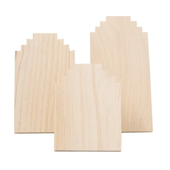 

Unfinished Wood Board Necklace Chains Display Stand Jewelry Organizer Holder Rack Photograph Props