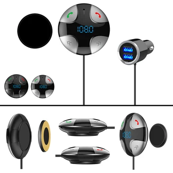 

Bluetooth-4.2 FM Transmitter MP3 Audio Player-Bluetooth Hands-free Car Kit FM Transmitter FM Transmitter-Bluetooth